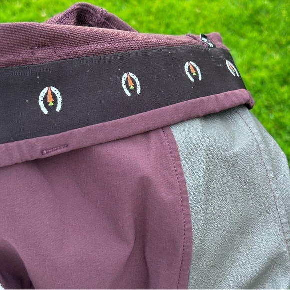Kerrits Saddlery Horseback Riding Pants Breeches Mid Rise Raisin | Size Small - Picture 7 of 8